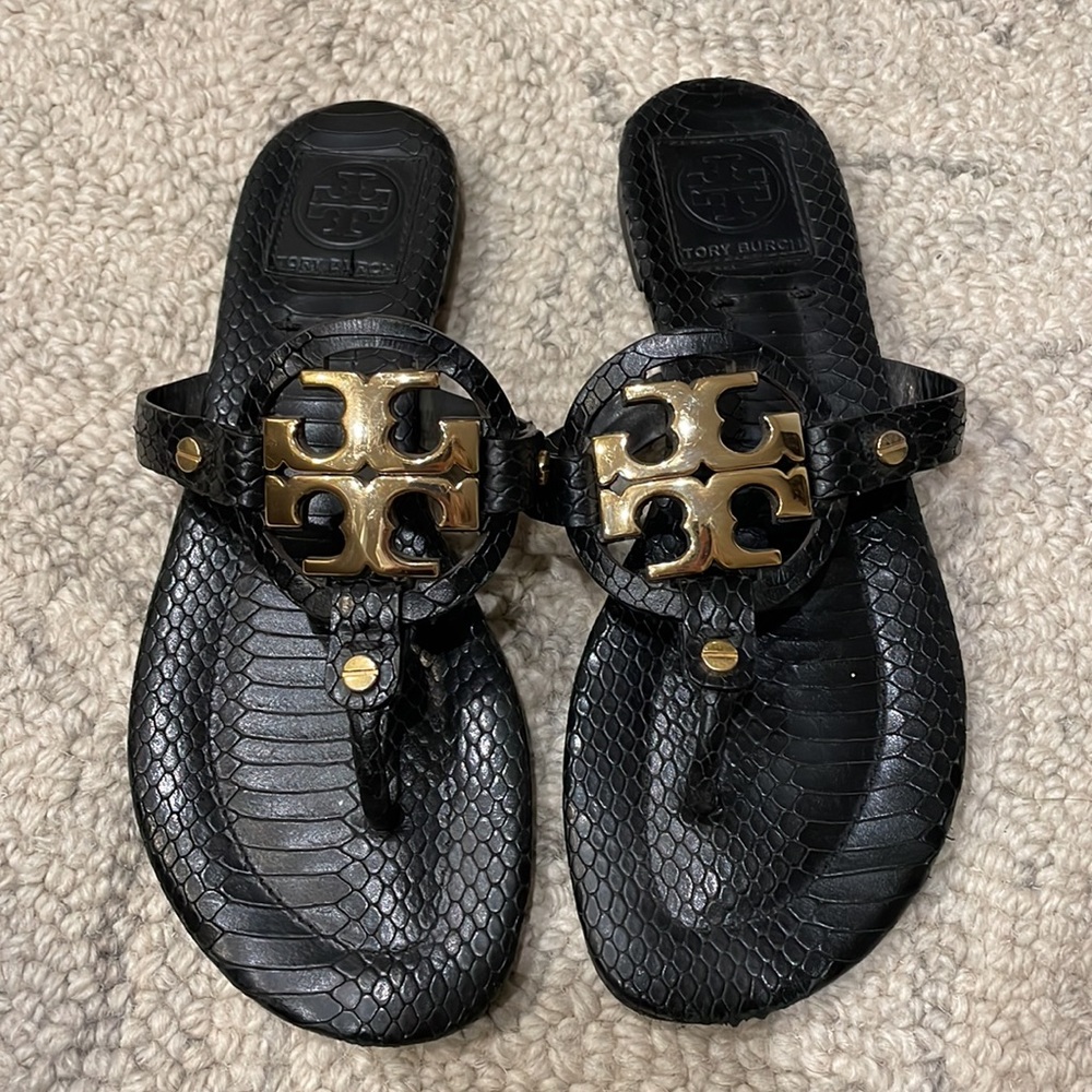 Tory Burch Snakeskin Sandals